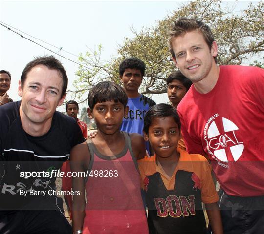 Ireland Cricket Team Charity Visit to GOAL in Kolkata, India