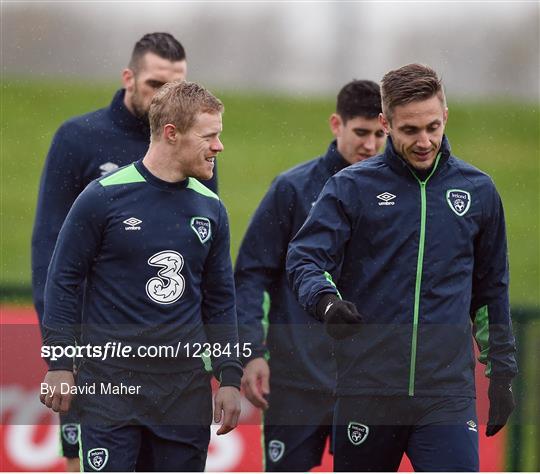 Republic of Ireland Squad Training and Press Conference