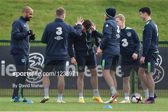 Republic of Ireland Squad Training and Press Conference Republic of Ireland Squad Training and Press Conference