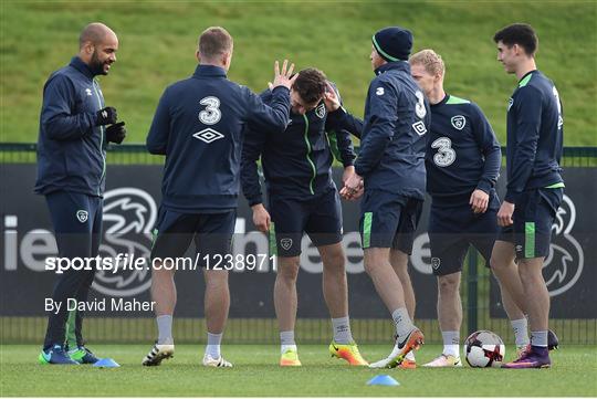 Republic of Ireland Squad Training and Press Conference