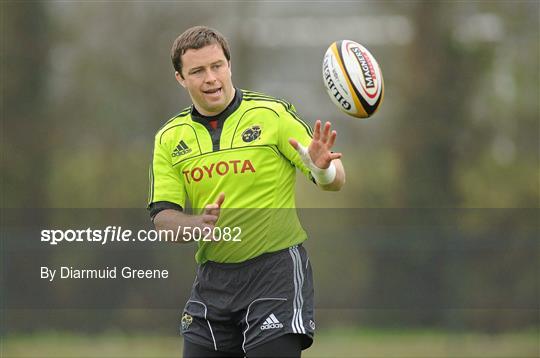Munster Rugby Squad Training - Tuesday 29th March 2011
