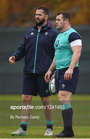 Ireland Rugby Press Conference & Squad Training