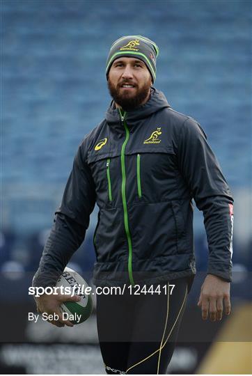 Australia Rugby Squad Training and Press Conference