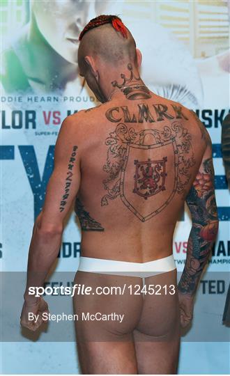 Boxing at Wembley Arena Weigh-in