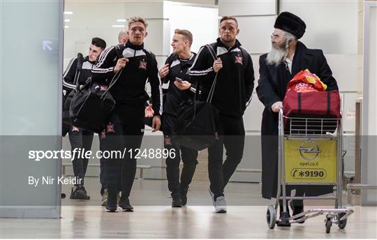 Dundalk Squad Arrival in Tel Aviv