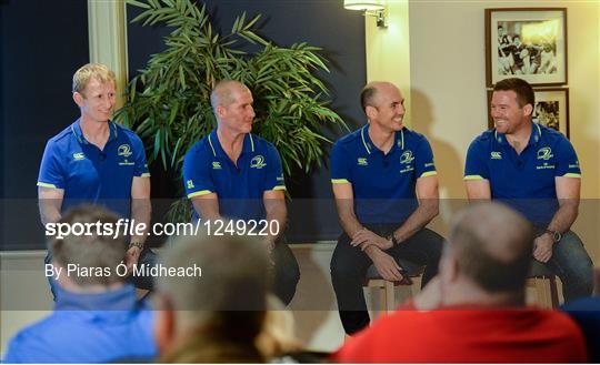 Leinster Rugby Coaching Team meet Season Ticket Holders