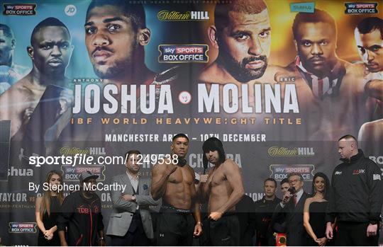 Boxing at Manchester Arena - Weigh In