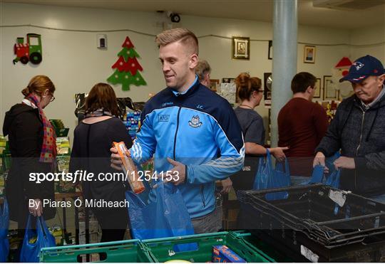 Dublin footballers lend a hand at the Capuchin Day Centre