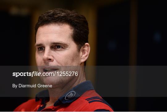 Munster Rugby Squad Training and Press Conference