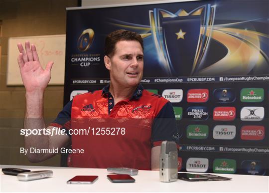 Munster Rugby Squad Training and Press Conference