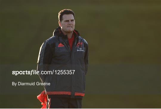 Munster Rugby Squad Training and Press Conference