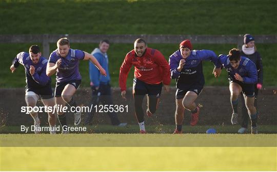 Munster Rugby Squad Training and Press Conference