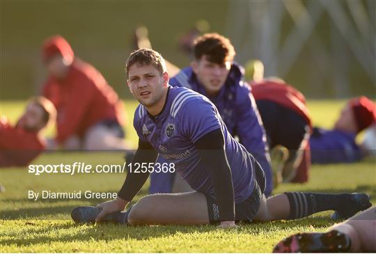 Munster Rugby Squad Training and Press Conference