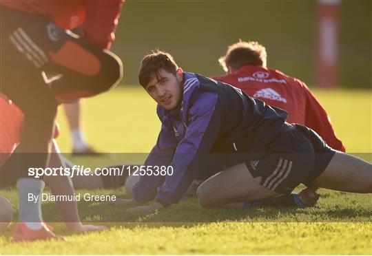 Munster Rugby Squad Training and Press Conference