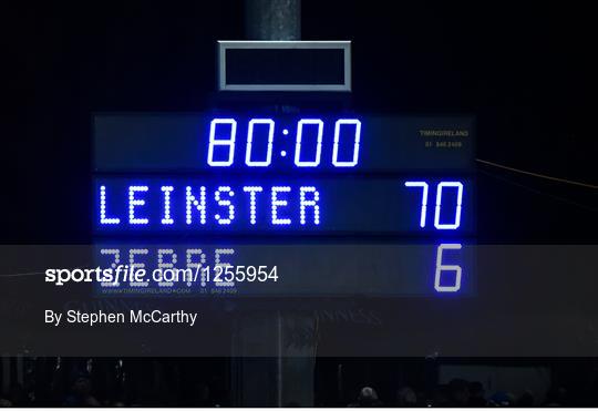 Leinster v Zebre - Guinness PRO12 Round 13