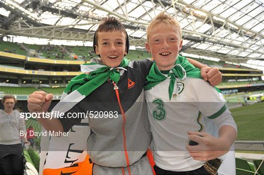 Supporters at Republic of Ireland v Scotland - Carling Four Nations Tournament