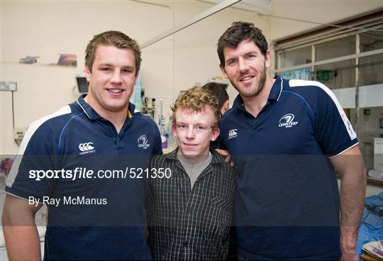 Leinster Rugby Team Visit Temple Street Children's University Hospital