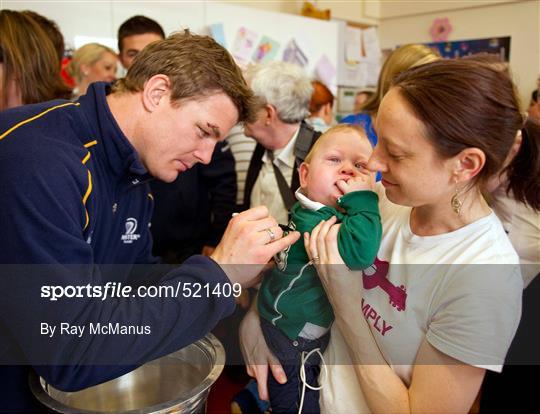 Leinster Rugby Team Visit Temple Street Children's University Hospital