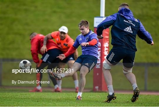 Munster Rugby Squad Training and Press Conference