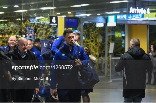 Leinster Rugby Squad arrive in Toulouse