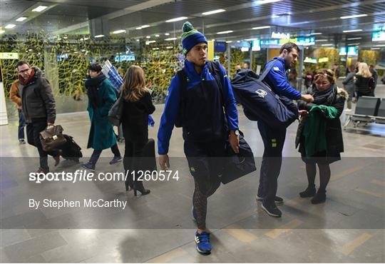 Leinster Rugby Squad arrive in Toulouse