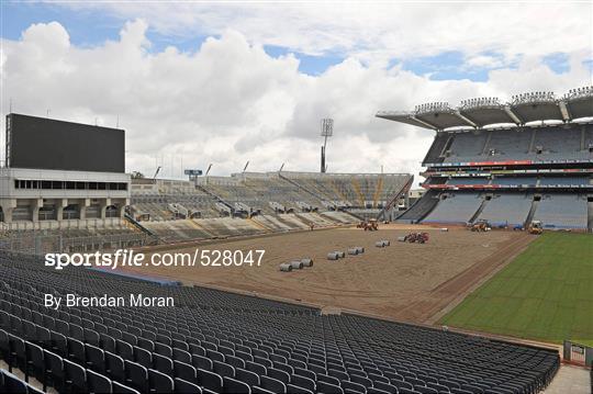 Relaying pitch at Croke Part after Take That Concert
