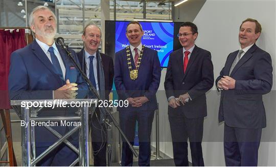 Opening of the Sport Ireland National Indoor Arena by An Taoiseach, Enda Kenny TD