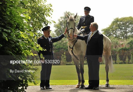 Hand-over of Embarr, sponsored by HSI to the Garda Mounted Unit