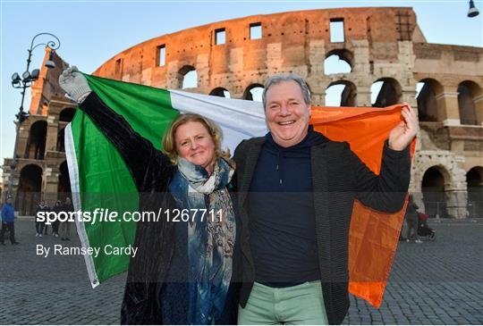 Ireland Rugby Supporters In Rome
