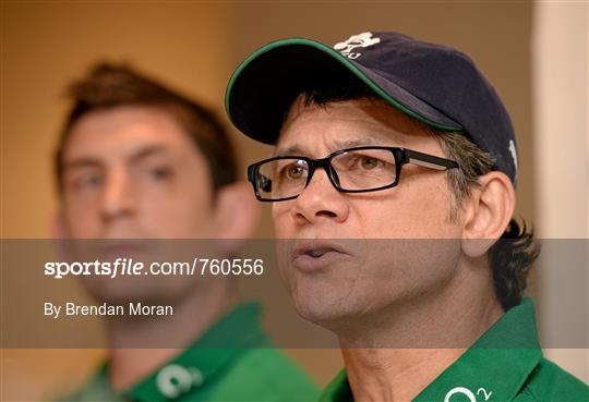 Ireland Rugby Squad Press Conference - 13th June - Ireland Rugby Summer Tour 2013