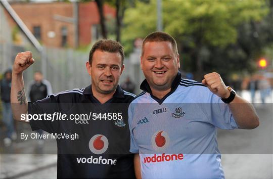 Supporters at the Dublin v Tyrone - GAA Football All-Ireland Senior Championship Quarter-Final