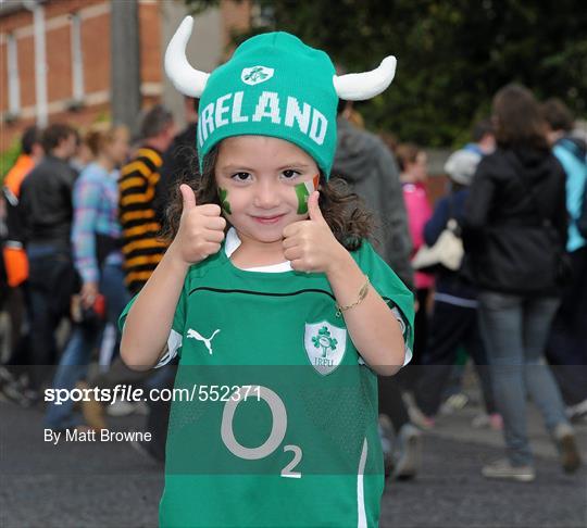 Supporters at Ireland v England - Rugby World Cup Warm-up game