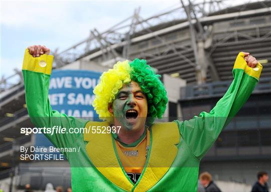 Supporters at the GAA Football All-Ireland Championship Semi-Finals - Sunday 28th of August