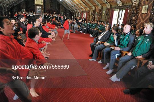 Ireland Rugby Squad welcome ceremony in New Plymouth - 2011 Rugby World Cup - Thursday 8th September