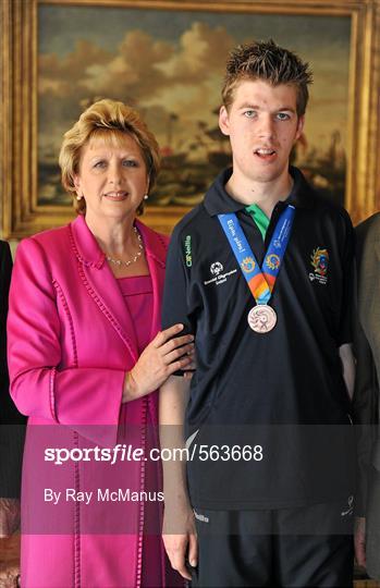 President McAleese hosts reception for Special Olympics World Summer Games Squad