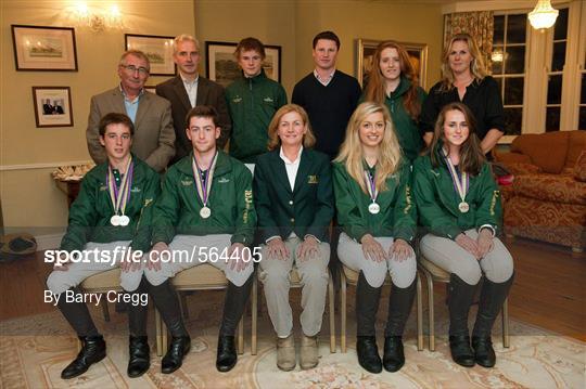 Young Rider Eventing European Championship Team Prize Giving Ceremony