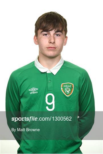 Republic of Ireland U18s Squad Portraits