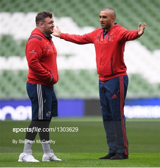 Munster Rugby Captain's Run and Press Conference
