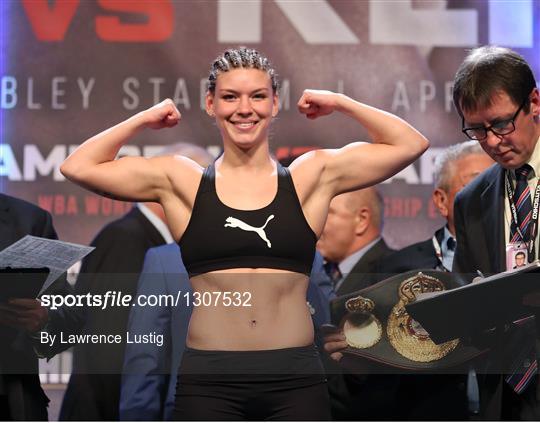 Katie Taylor and Nina Meinke Weigh-In