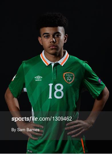 Republic of Ireland U17 Squad Portraits and Feature Shots