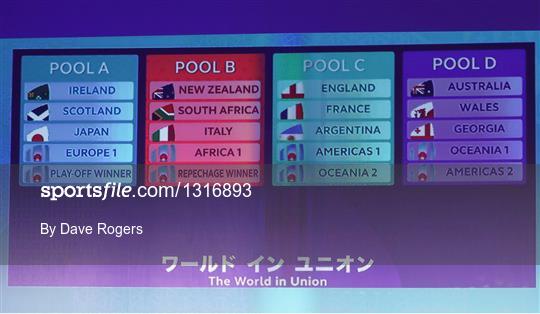 Rugby World Cup Pool Draw