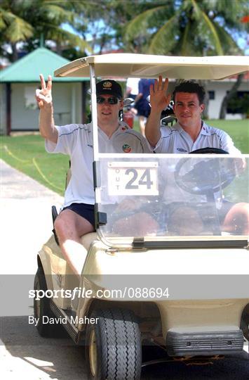 Republic of Ireland Squad Relax Playing Golf