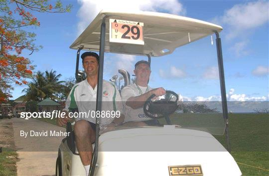 Republic of Ireland Squad Relax Playing Golf