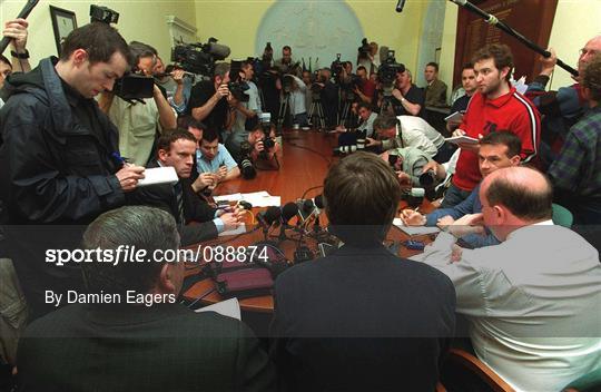 FAI Press Conference to Announce the Departure of Roy Keane