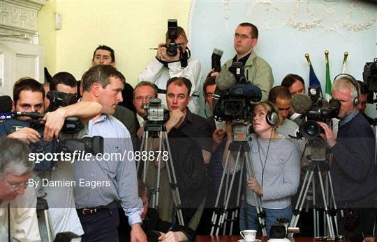 FAI Press Conference to Announce the Departure of Roy Keane