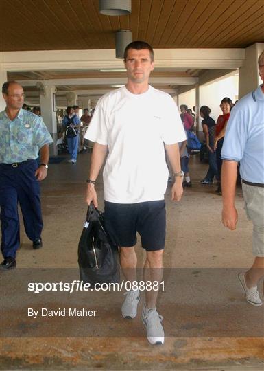 Roy Keane Departs from Saipan International Airport