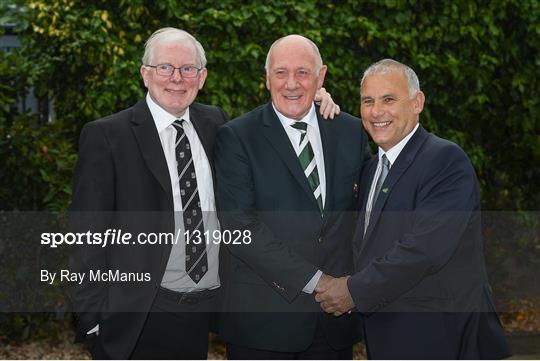 Association of Sports Journalists in Ireland presentation to Tony Ward and Ollie Campbell