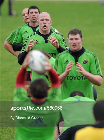 Munster Rugby Squad Training - Tuesday 6th December 2011