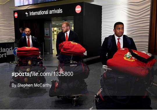British and Irish Lions Arrival in New Zealand
