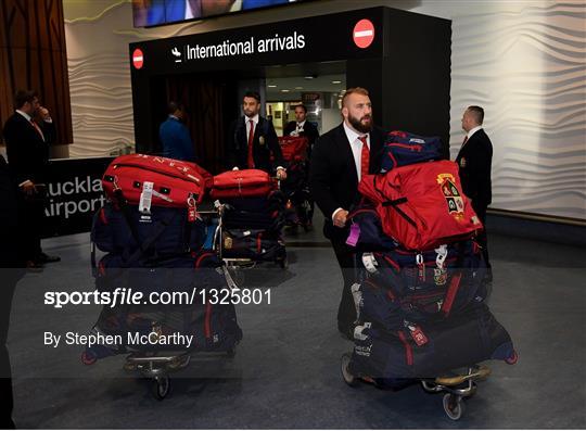 British and Irish Lions Arrival in New Zealand